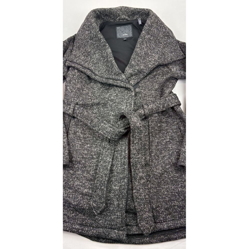 NWT Steve Madden Knit Peacoat Style Jacket Charcoal Mid Length Women's Medium.